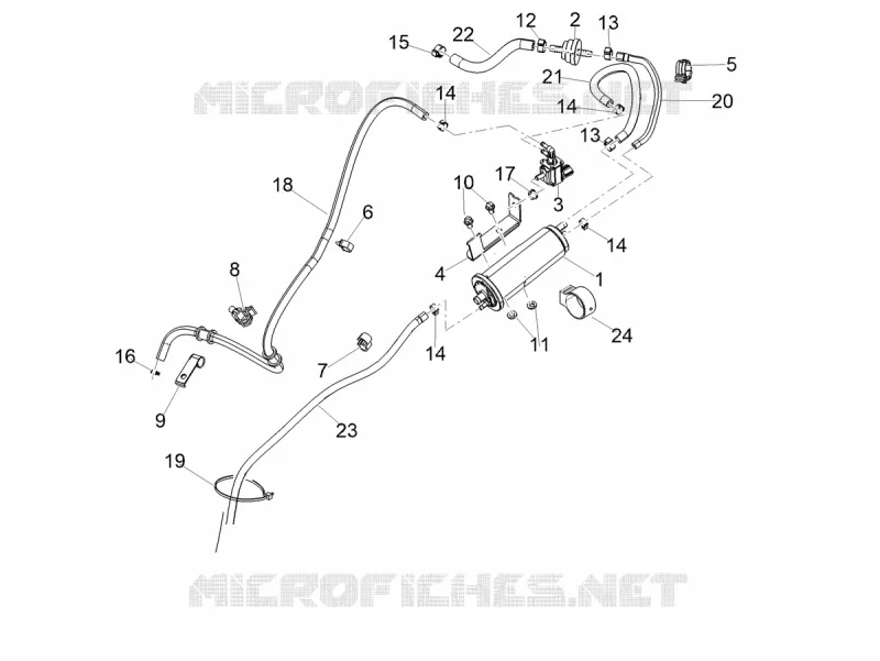 FUEL EVAP SYSTEM Aprilia APRILIA-SCOOTER 160 SXR 2021  SXR 160 BSVI ABS