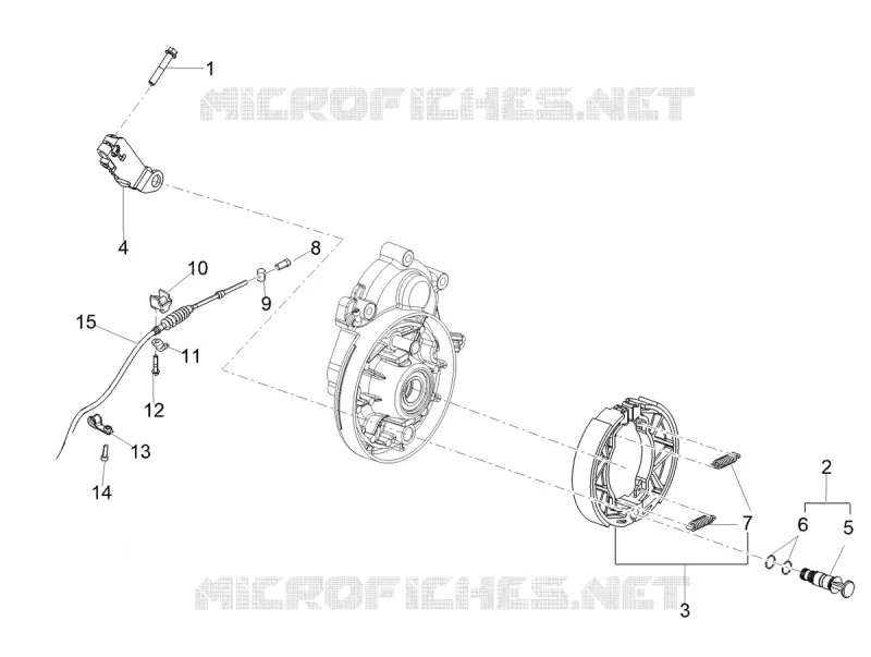 REAR BRAKE - SHOES Aprilia APRILIA-SCOOTER 160 SXR 2022  SXR 160 BSVI ABS