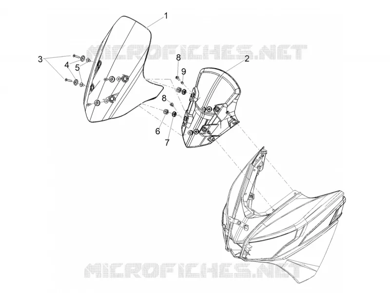 Windshield Aprilia APRILIA-SCOOTER 160 SXR 2022  SXR 160 BSVI ABS