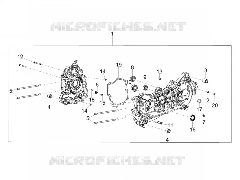 CRANKCASES I Aprilia APRILIA-SCOOTER 50 SXR 2022  SXR 50 4T 3V HE New Comfort Euro 5