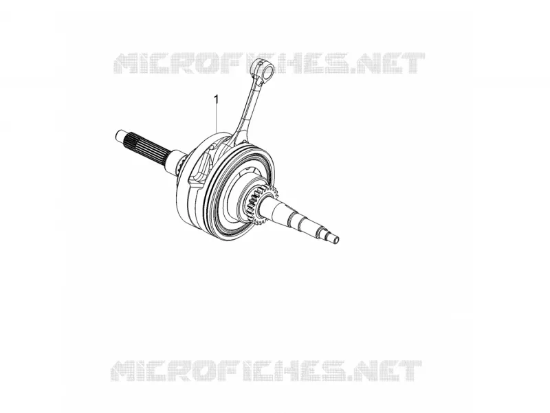 CRANKSHAFT Aprilia APRILIA-SCOOTER 50 SXR 2021  SXR 50 4T 3V HE New Comfort Euro 5