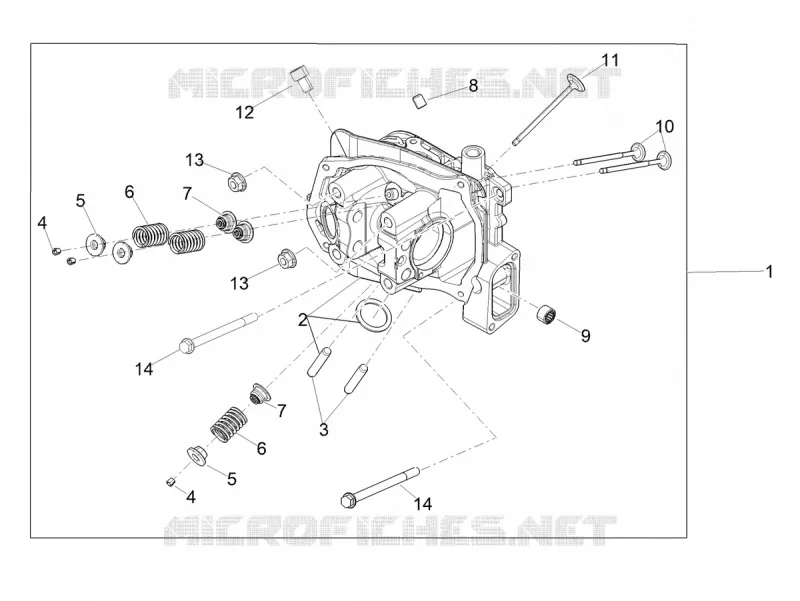 CYLINDER HEAD - VALVES Aprilia APRILIA-SCOOTER 50 SXR 2022  SXR 50 4T 3V HE New Comfort Euro 5