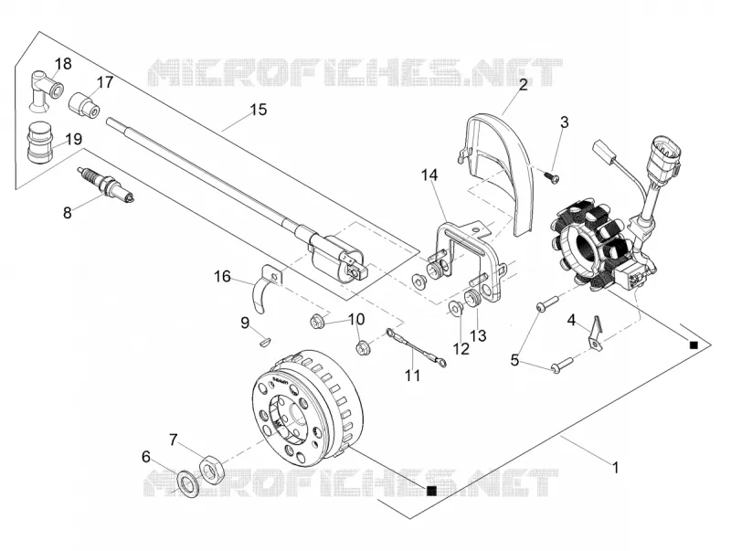 IGNITION UNIT - FLYWHEEL Aprilia APRILIA-SCOOTER 50 SXR 2023  SXR 50 4T 3V HE New Comfort Euro 5