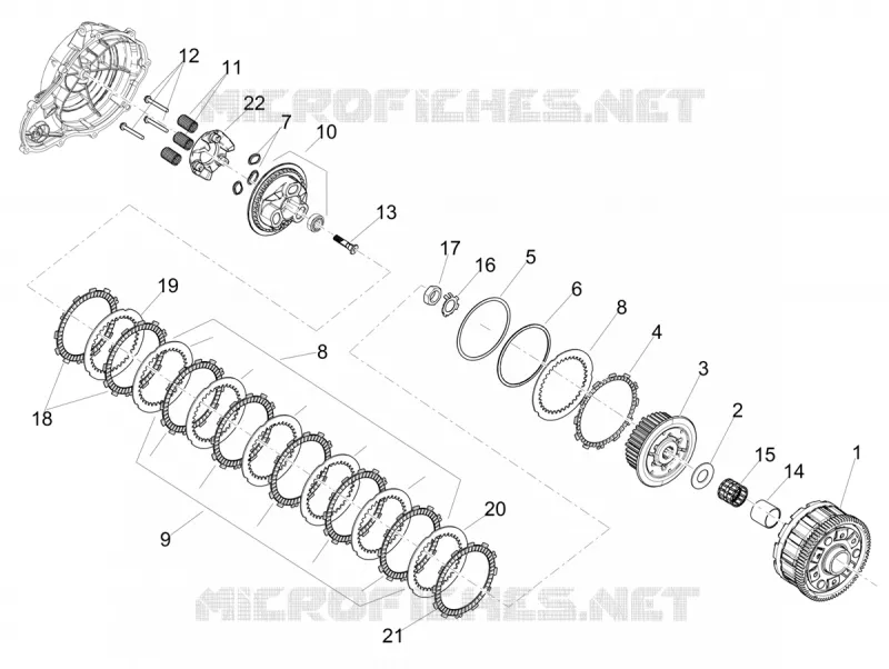 CLUTCH Aprilia APRILIA-MOTORCYCLES 660 TUAREG 2023  Tuareg 660 Euro 5 ABS