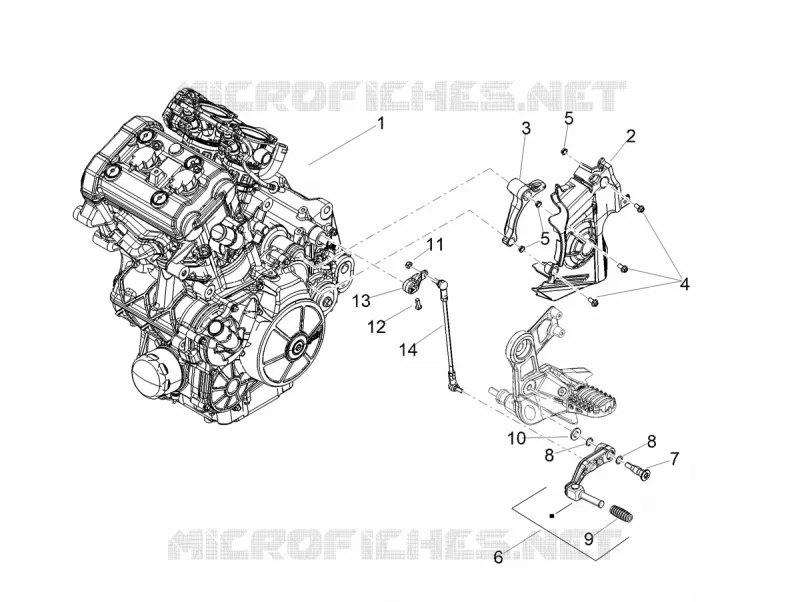 ENGINE - GEAR LEVER - SPROCKET Aprilia APRILIA-MOTORCYCLES 660 TUAREG 2021  Tuareg 660 Euro 5 ABS