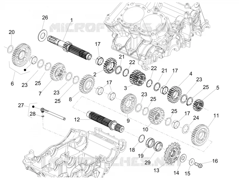 GEARBOX Aprilia APRILIA-MOTORCYCLES 660 TUAREG 2022  Tuareg 660 Euro 5 ABS