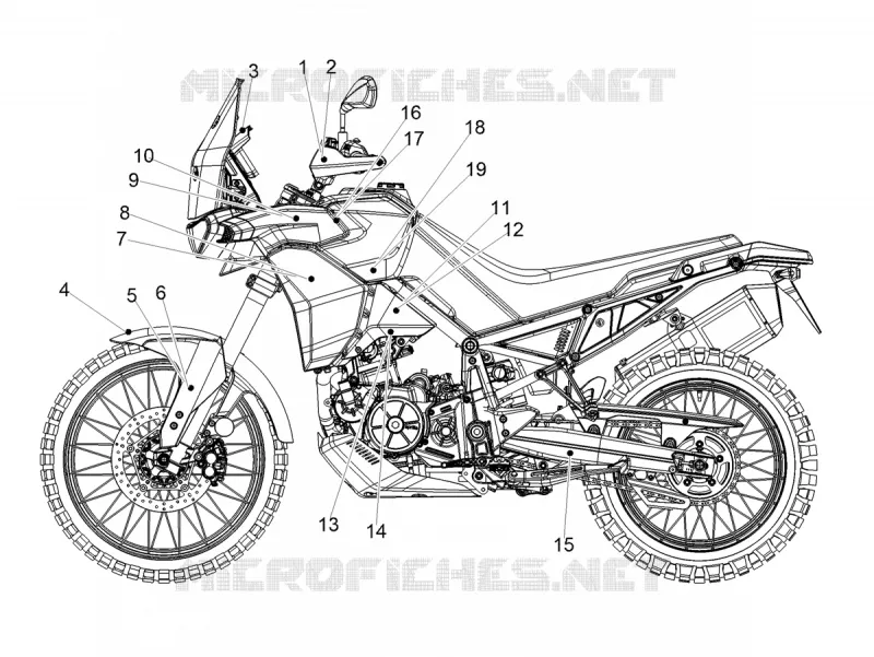 STICKERS Aprilia APRILIA-MOTORCYCLES 660 TUAREG 2022  Tuareg 660 Euro 5 ABS
