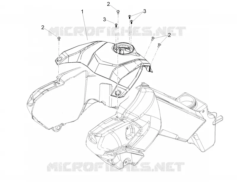 TANK COVER Aprilia APRILIA-MOTORCYCLES 660 TUAREG 2023  Tuareg 660 Euro 5 ABS