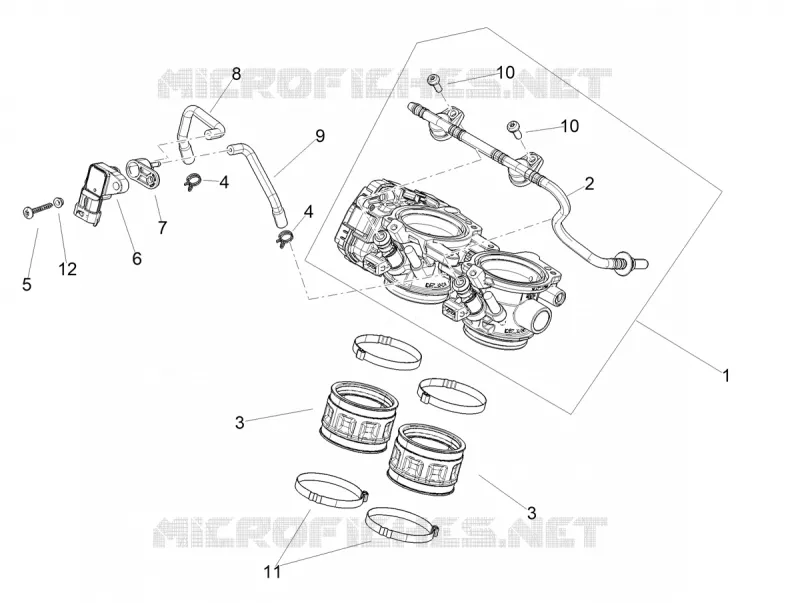 THROTTLE BODY Aprilia APRILIA-MOTORCYCLES 660 TUAREG 2021  Tuareg 660 Euro 5 ABS