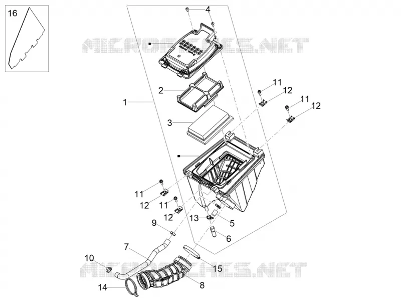 AIR BOX Aprilia APRILIA-MOTORCYCLES 125 TUONO 2024  Tuono 125 4T Euro 5 ABS