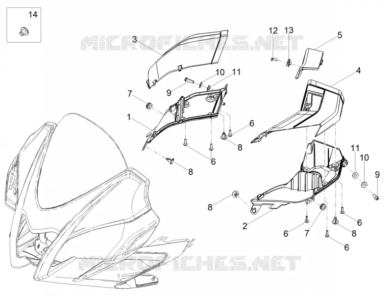 AIR DUCT Aprilia APRILIA-MOTORCYCLES 125 TUONO 2021  Tuono 125 4T Euro 5 ABS