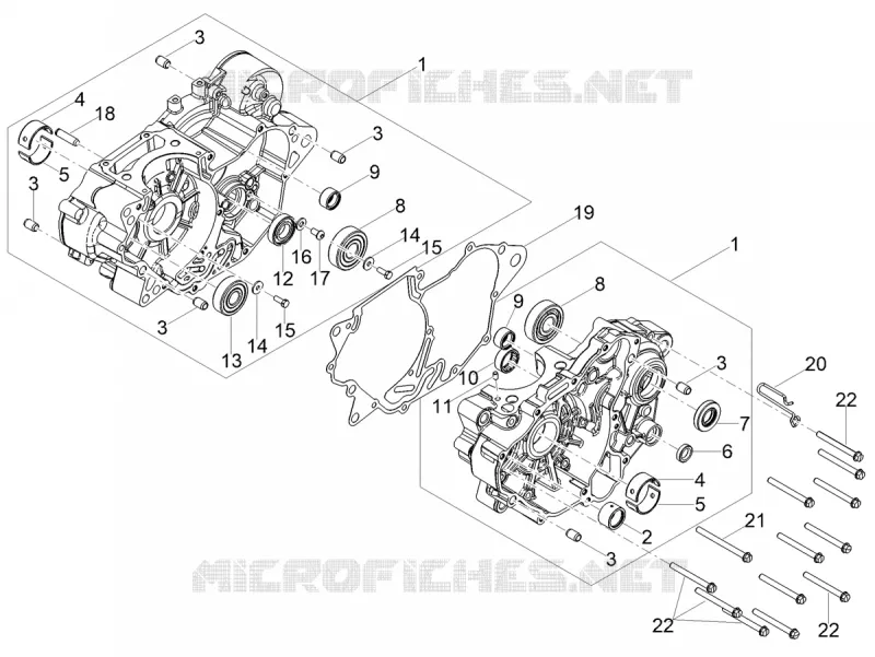CRANKCASES I Aprilia APRILIA-MOTORCYCLES 125 TUONO 2024  Tuono 125 4T Euro 5 ABS