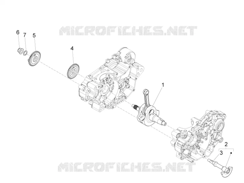 CRANKSHAFT Aprilia APRILIA-MOTORCYCLES 125 TUONO 2021  Tuono 125 4T Euro 5 ABS