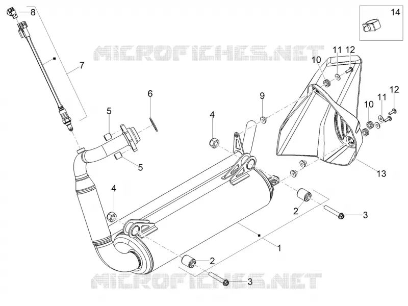 EXHAUST Aprilia APRILIA-MOTORCYCLES 125 TUONO 2022  Tuono 125 4T Euro 5 ABS