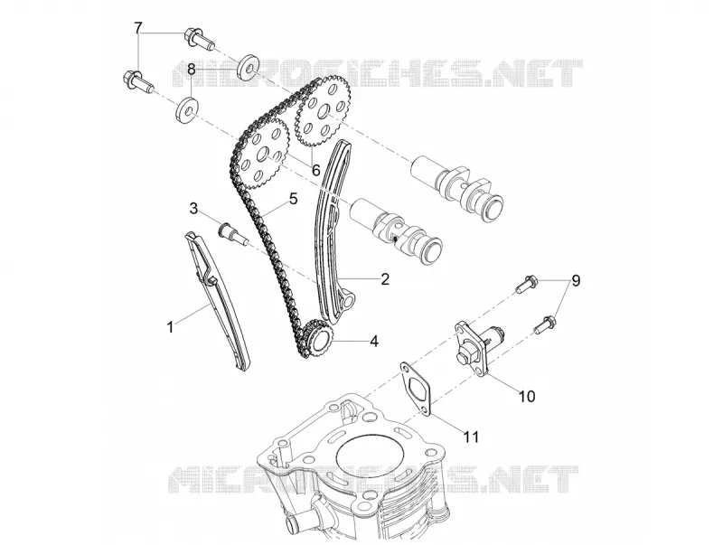 FRONT CYLINDER TIMING SYSTEM Aprilia APRILIA-MOTORCYCLES 125 TUONO 2024  Tuono 125 4T Euro 5 ABS