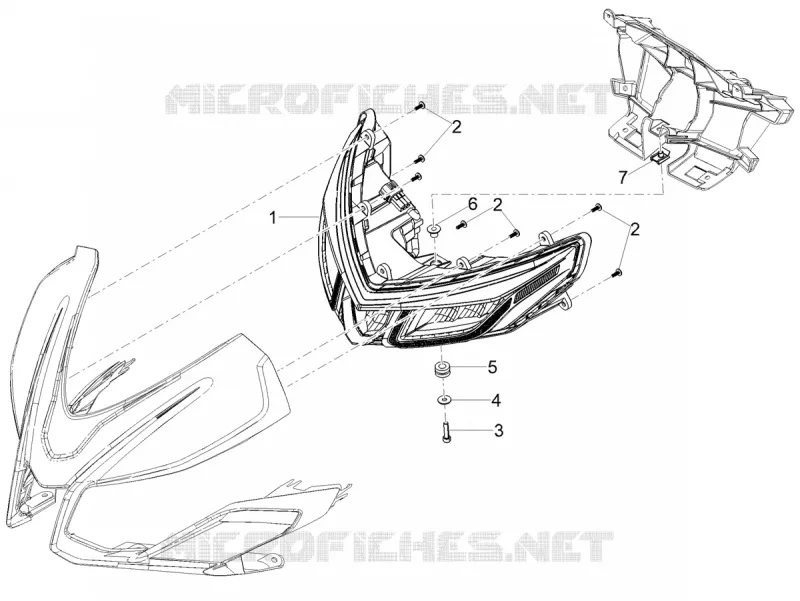 Front headlamps Aprilia APRILIA-MOTORCYCLES 125 TUONO 2021  Tuono 125 4T Euro 5 ABS