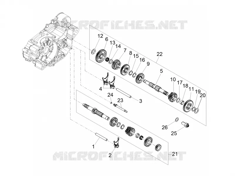 GEARBOX Aprilia APRILIA-MOTORCYCLES 125 TUONO 2024  Tuono 125 4T Euro 5 ABS