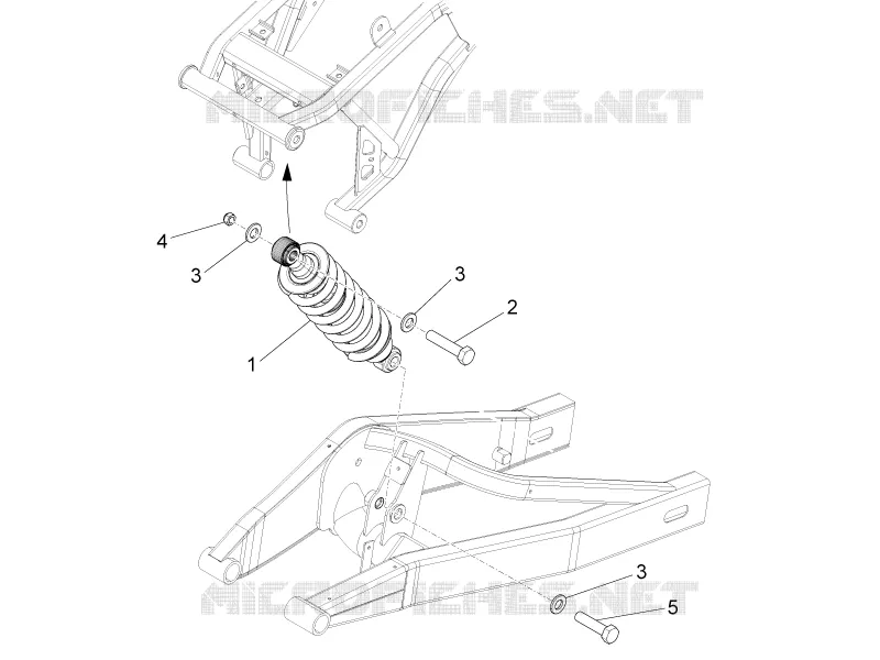 SHOCK ABSORBER Aprilia APRILIA-MOTORCYCLES 125 TUONO 2024  Tuono 125 4T Euro 5 ABS