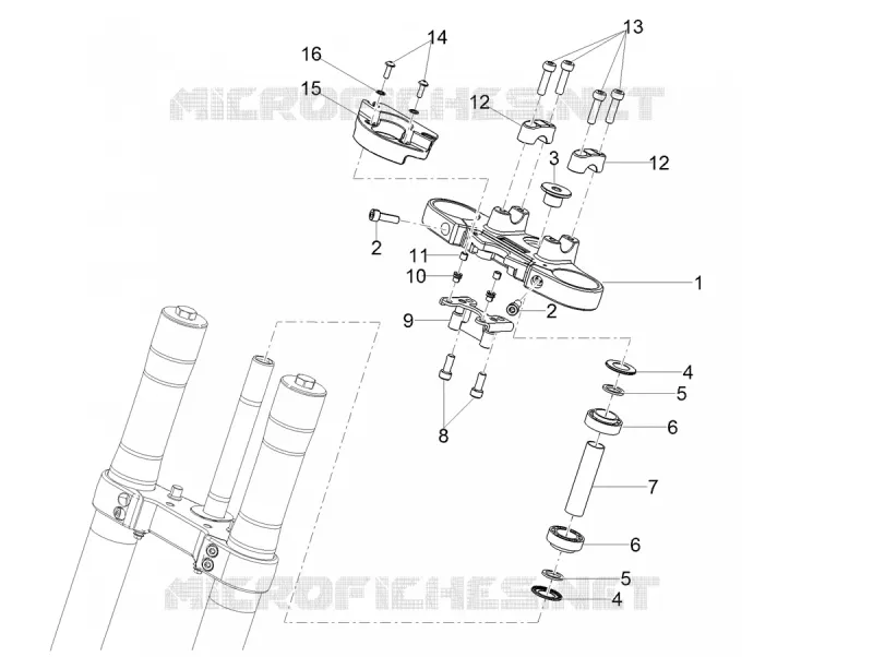STEERING Aprilia APRILIA-MOTORCYCLES 125 TUONO 2022  Tuono 125 4T Euro 5 ABS