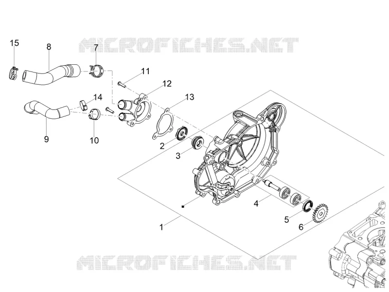WATERPUMP Aprilia APRILIA-MOTORCYCLES 125 TUONO 2024  Tuono 125 4T Euro 5 ABS
