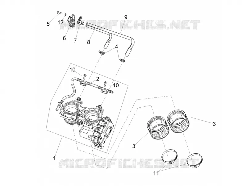 THROTTLE BODY Aprilia APRILIA-MOTORCYCLES 660 TUONO 2021  Tuono 660 4T 8V Euro 5 ABS