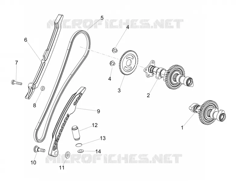 REAR CYLINDER TIMING SYSTEM Aprilia APRILIA-MOTORCYCLES 1100 TUONO 2022  Tuono V4 1100 Euro 5