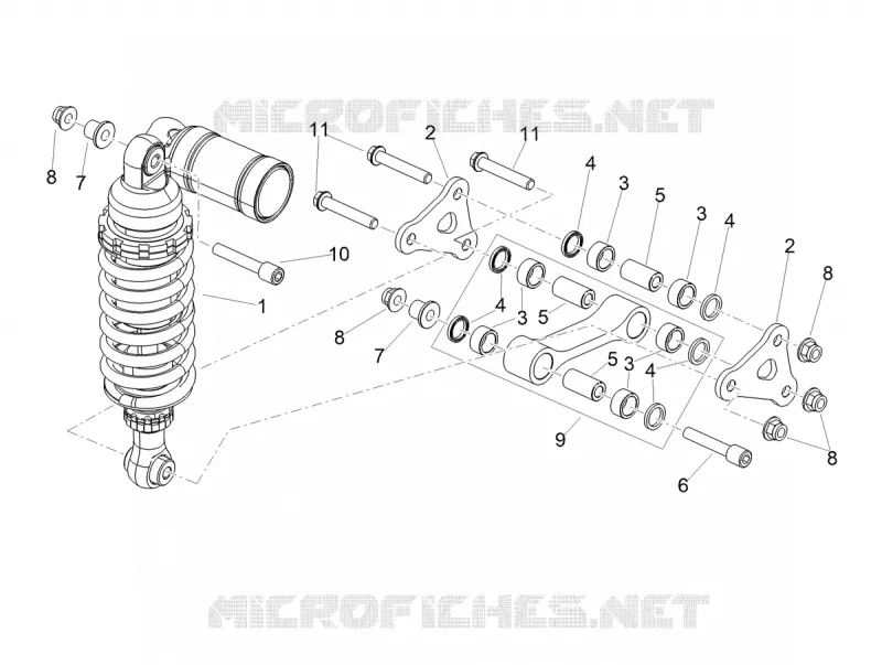 SHOCK ABSORBER Aprilia APRILIA-MOTORCYCLES 1100 TUONO 2022  Tuono V4 1100 Euro 5