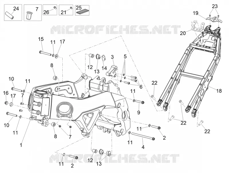 Frame/bodywork Aprilia APRILIA-MOTORCYCLES 1100 TUONO 2022  Tuono V4 Factory 1100 Euro 5 Superpole ABS