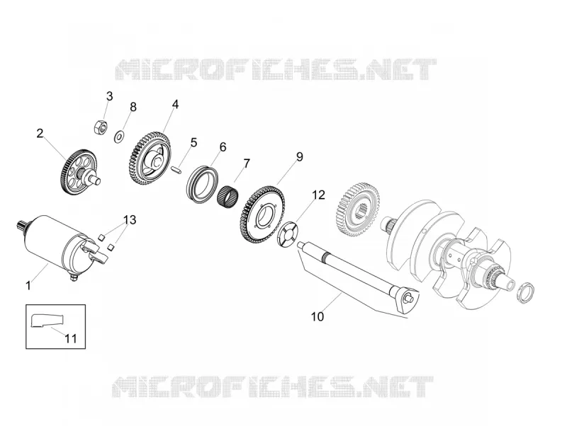 STARTER - STARTER MOTOR Aprilia APRILIA-MOTORCYCLES 1100 TUONO 2021  Tuono V4 Factory 1100 Euro 5 Superpole ABS
