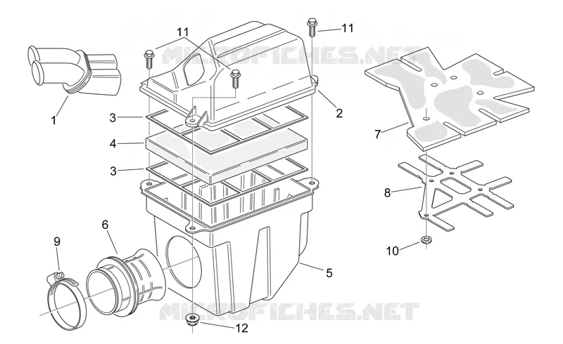 Air box Aprilia APRILIA-MOTORCYCLES 125 RS 2003  RS 125