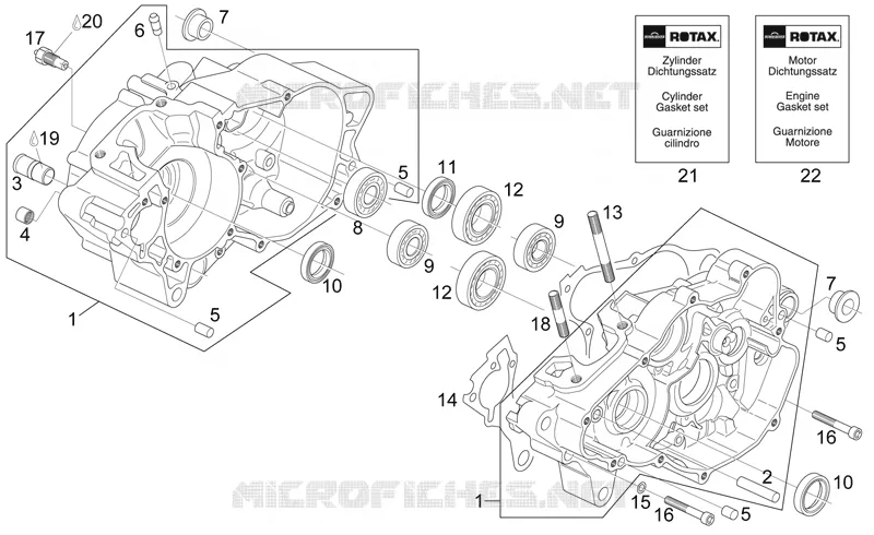 Crankcase Aprilia APRILIA-MOTORCYCLES 125 RS 2004  RS 125