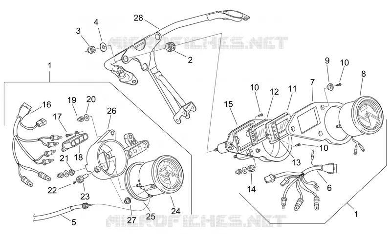 Dashboard Aprilia APRILIA-MOTORCYCLES 125 RS 2005  RS 125