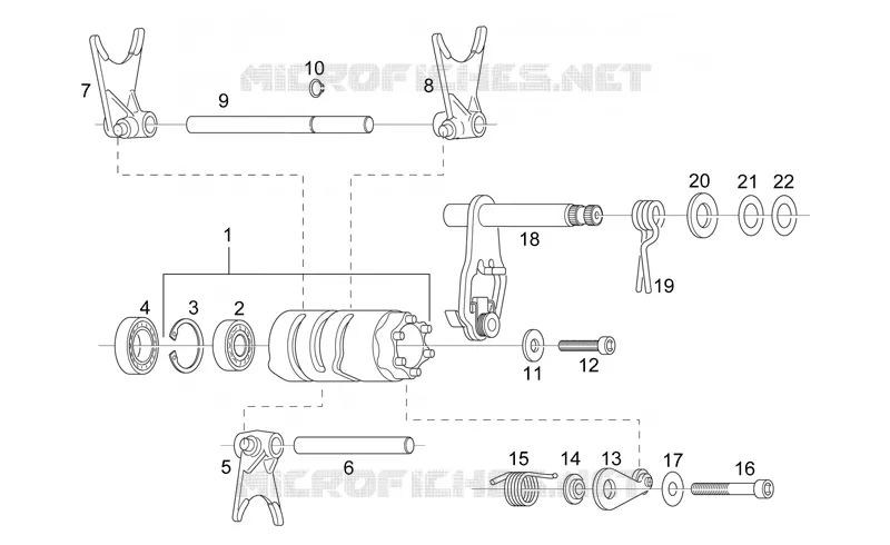 Grip shift Aprilia APRILIA-MOTORCYCLES 125 RS 2003  RS 125