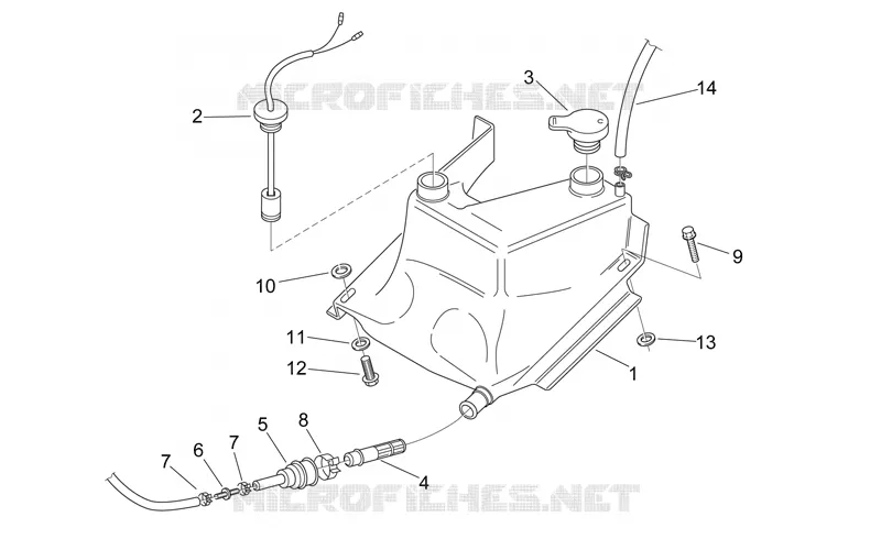 Oil tank Aprilia APRILIA-MOTORCYCLES 125 RS 2002  RS 125