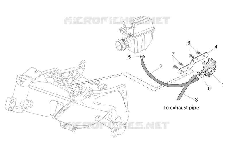 Secondary air Aprilia APRILIA-MOTORCYCLES 125 RS 1999  RS 125