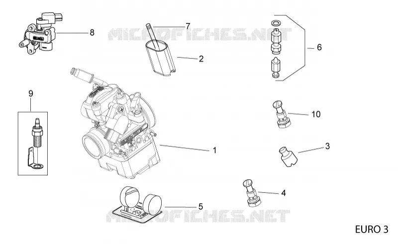 Carburettor IIII Aprilia APRILIA-MOTORCYCLES 125 RS 2007  RS 125