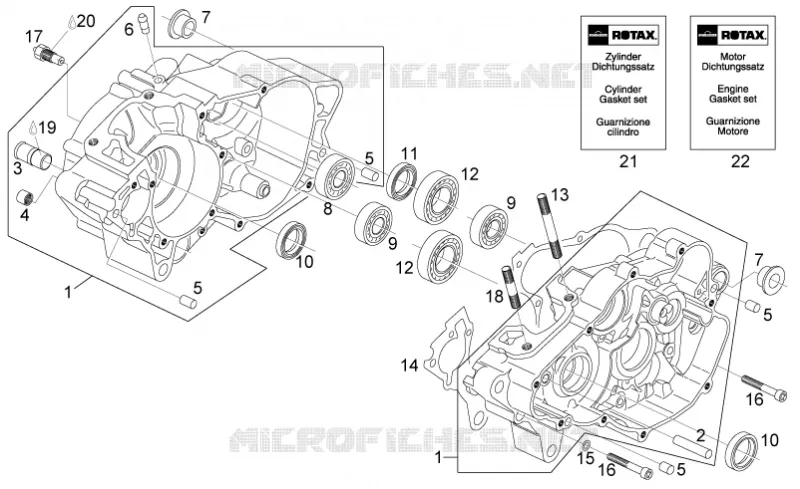 Crankcase Aprilia APRILIA-MOTORCYCLES 125 RS 2006  RS 125