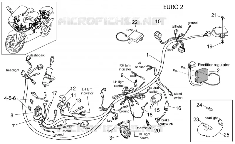 Electrical system I Aprilia APRILIA-MOTORCYCLES 125 RS 2007  RS 125