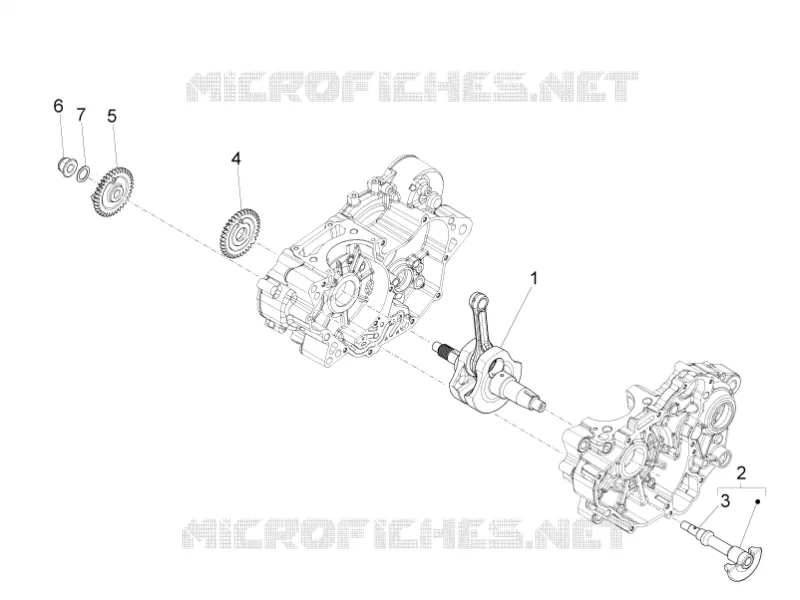 Drive shaft Aprilia APRILIA-MOTORCYCLES 125 RS4 2016  RS4 125 4T