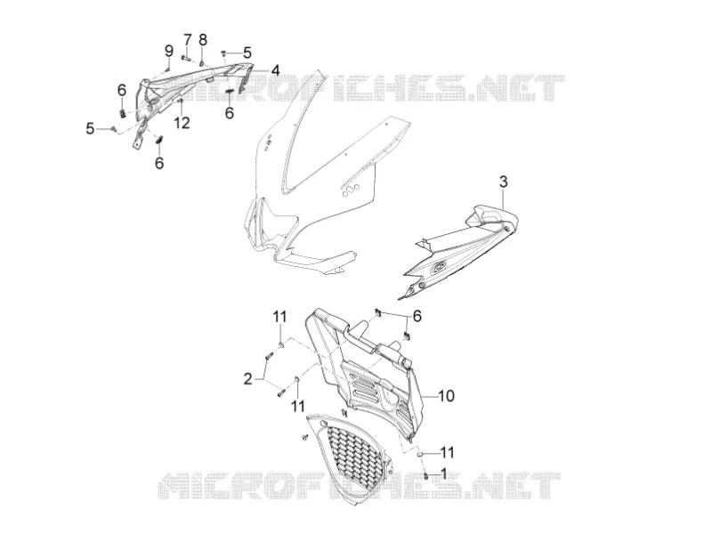 Duct Aprilia APRILIA-MOTORCYCLES 125 RS4 2016  RS4 125 4T