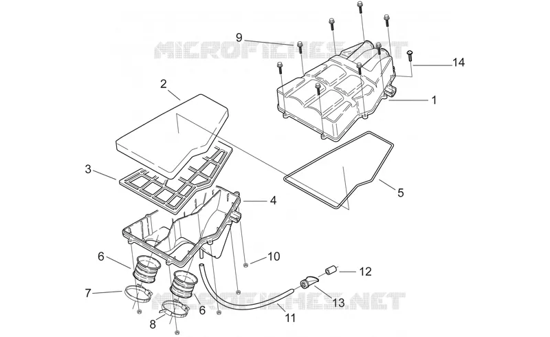 Air box Aprilia APRILIA-MOTORCYCLES 250 RS 1998  RS 250