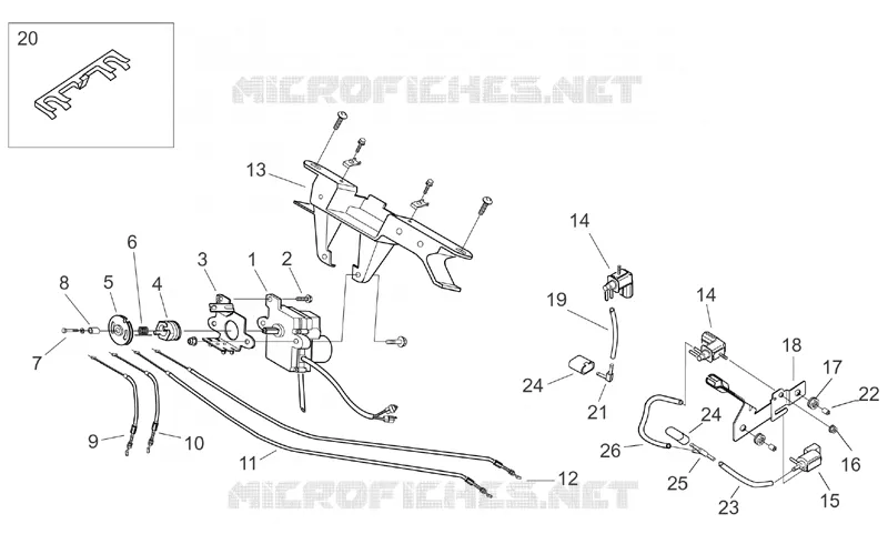 Engine/Carburettor II Aprilia APRILIA-MOTORCYCLES 250 RS 1999  RS 250