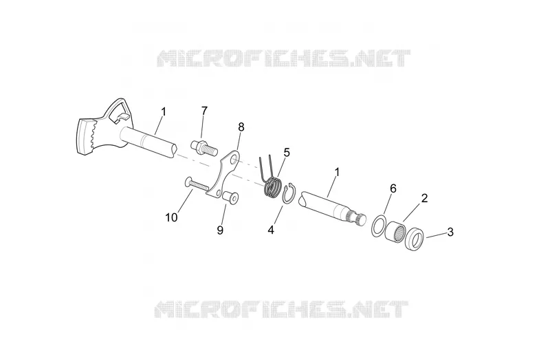 Gear control assembly I Aprilia APRILIA-MOTORCYCLES 250 RS 1998  RS 250