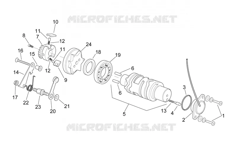 Gear control assembly II Aprilia APRILIA-MOTORCYCLES 250 RS 1999  RS 250