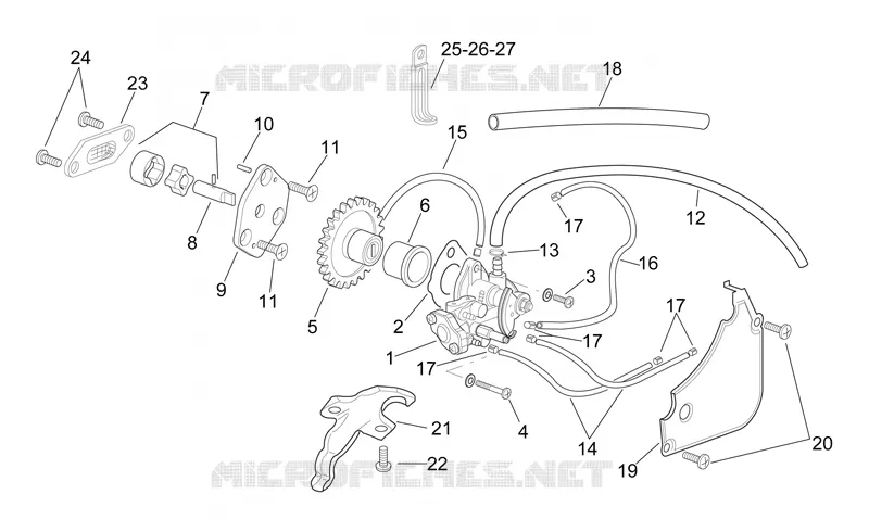 Oil pump Aprilia APRILIA-MOTORCYCLES 250 RS 2000  RS 250