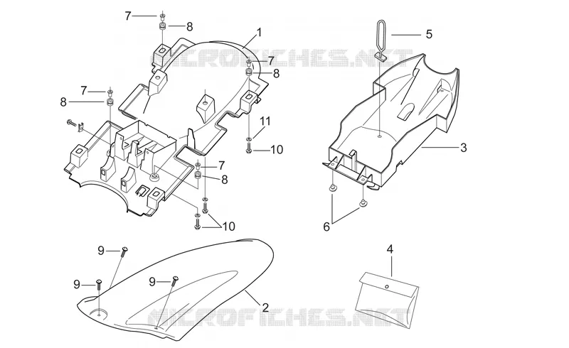 Rear body I Aprilia APRILIA-MOTORCYCLES 250 RS 1998  RS 250