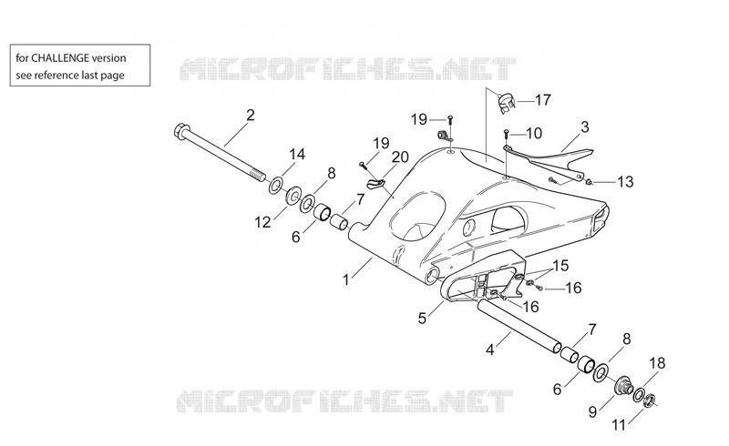 Swing arm Aprilia APRILIA-MOTORCYCLES 250 RS 2003  RS 250