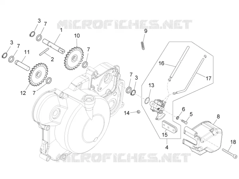 Oil pump Aprilia APRILIA-MOTORCYCLES 50 RS4 2013  RS4 50 2T