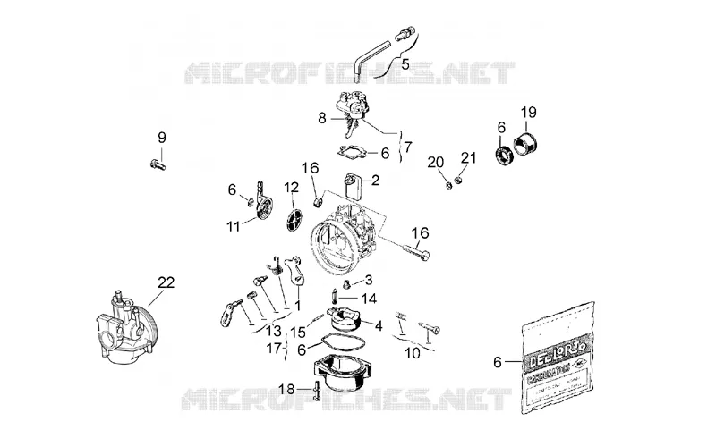 Carburettor - PG Aprilia APRILIA-MOTORCYCLES 50 RS 2001  RS 50