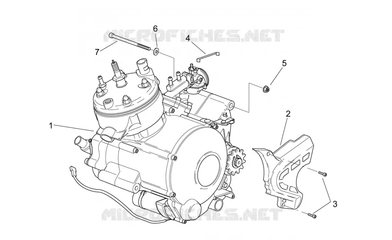 Engine Aprilia APRILIA-MOTORCYCLES 50 RS 2005  RS 50